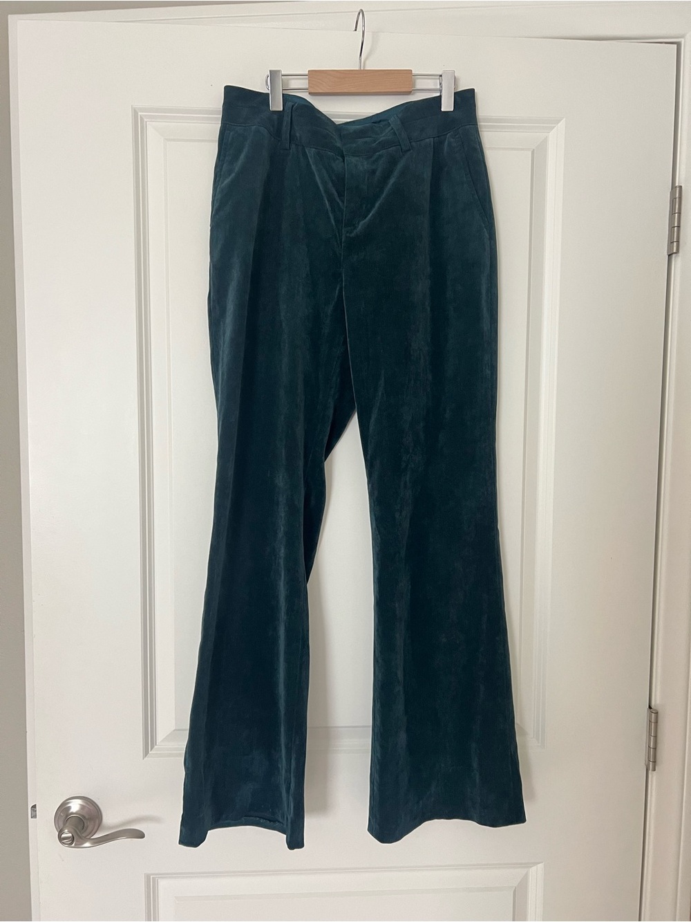 Coldwater Creek Teal Velvet Pants